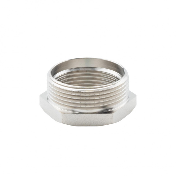 Футорка 1 1/2" х 1 1/4" НР-ВР, никелированная Alato
