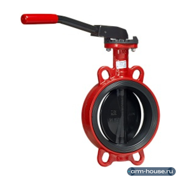 Затвор Adl дисковый поворотный ГРАНВЭЛ ЗПТС, FL(w)-3-080-MN-НТ, межфланцевый, DN80, РN16, Траб = +60/+115 °C, редуктор, корпус - GG25, диск - GGG40, седло - EPDM