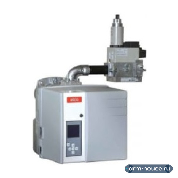 Горелка газовая Elco VECTRON G 2 DUO PLUS VG 2.160 DP E, мощность 50-160 кВт, двухступенчатая, газовая рампа d347-3/4"-Rp3/4", пламенная голова KL