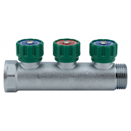 Регулирующий коллектор Alato 1" x 3/4", 3 выхода