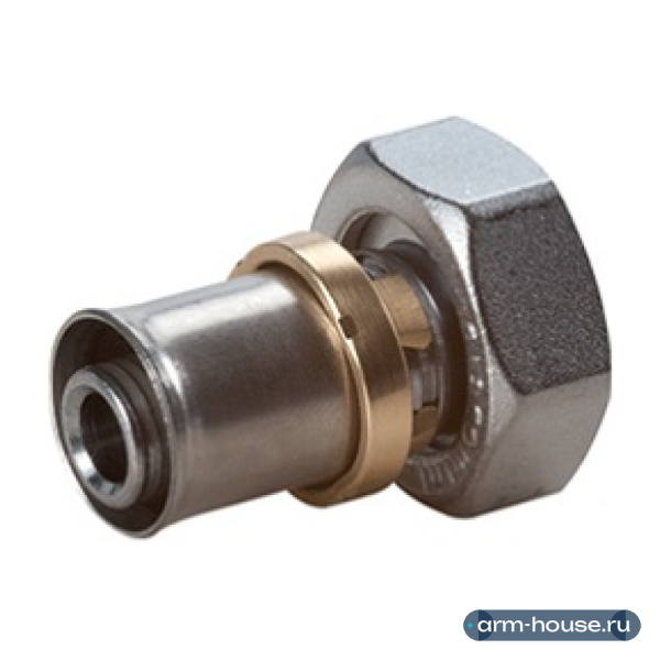 Муфта с накидной гайкой Giacomini RM179E, 3/4" EK x 16x2, латунь, никелированная