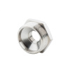 Футорка 1 1/2" х 1/2" НР-ВР, никелированная Alato