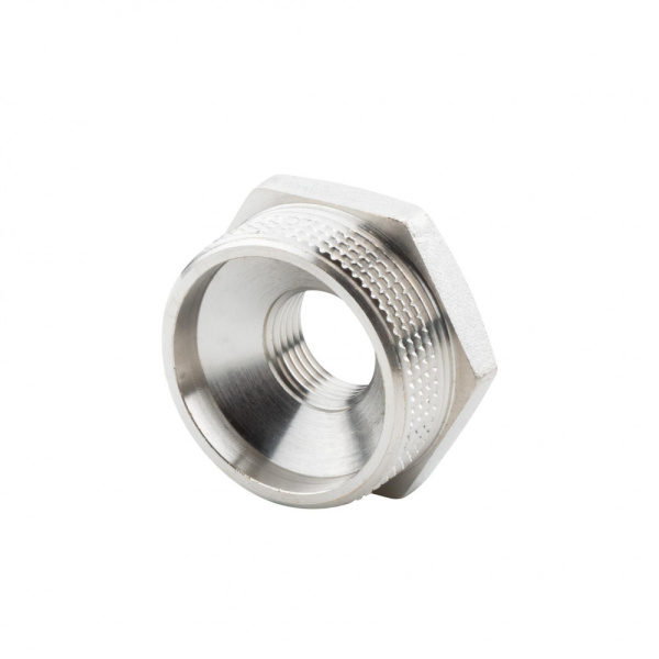 Футорка 1 1/2" х 1/2" НР-ВР, никелированная Alato