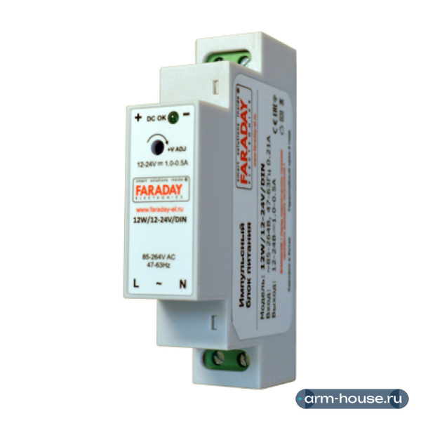 Блок питания ZONT 12W/12-24V/DIN