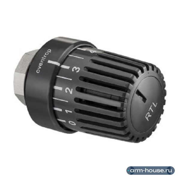 Термостат Oventrop Uni RTLH, M30x1,5, пластик, цвет антрацит