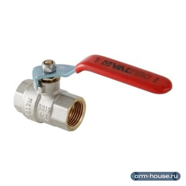 Кран шаровой Valtec Base 1/2" ВР/ВР ручка-рычаг (арт. VT.214.N.04)