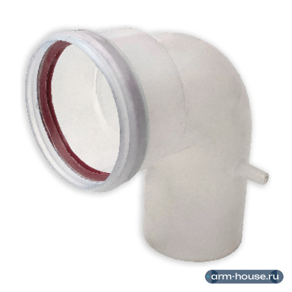 Угол Мега Опт 90 градусов диаметр 80mm PP-R (condensing) (м-п)