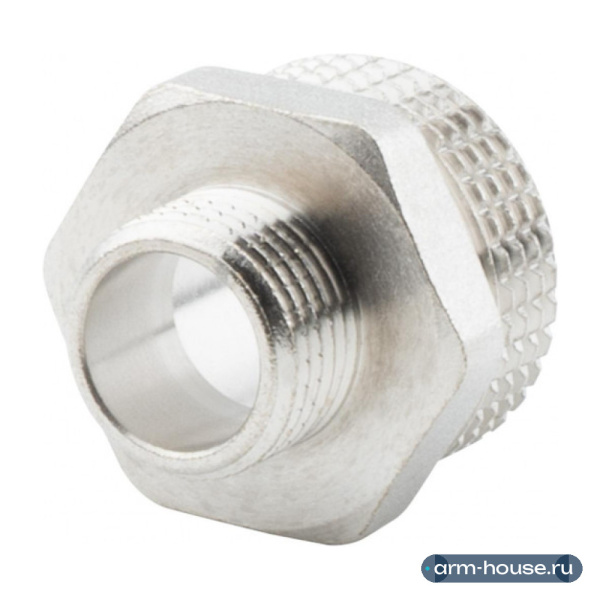 Ниппель переходной 1" х 1/2" , НР-НР, никелированный Alato