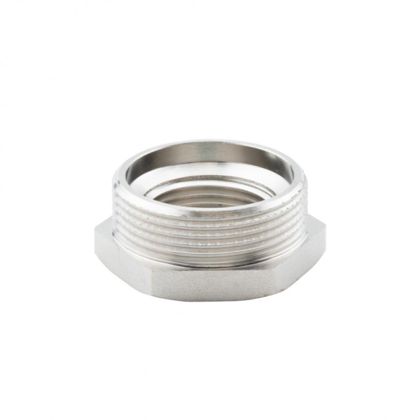 Футорка 1 1/2" х 1" НР-ВР, никелированная Alato