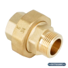 Сгон-американка прямой НВ ELSEN Metalit, 3/4", латунь, плоское уплотнение