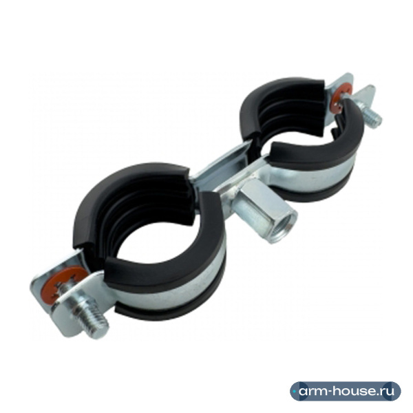Хомут двойной Конкреп, М8/M10, 20-23 мм (1/2"), с EPDM