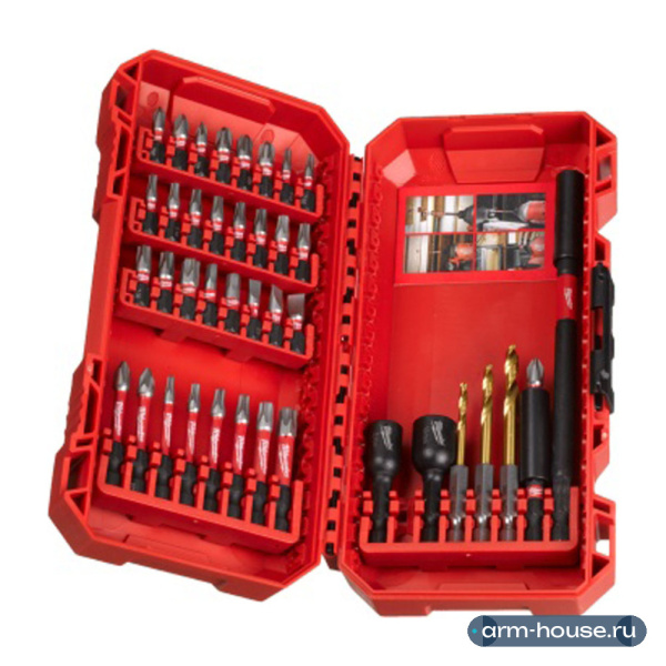 Биты Milwaukee SHOCKWAVE™ набор 40ед. GEN III в пласт. кейсе