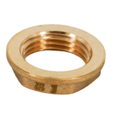 Гайка стопорная В ELSEN Metalit, 1/2", латунь, с фланцем, CN