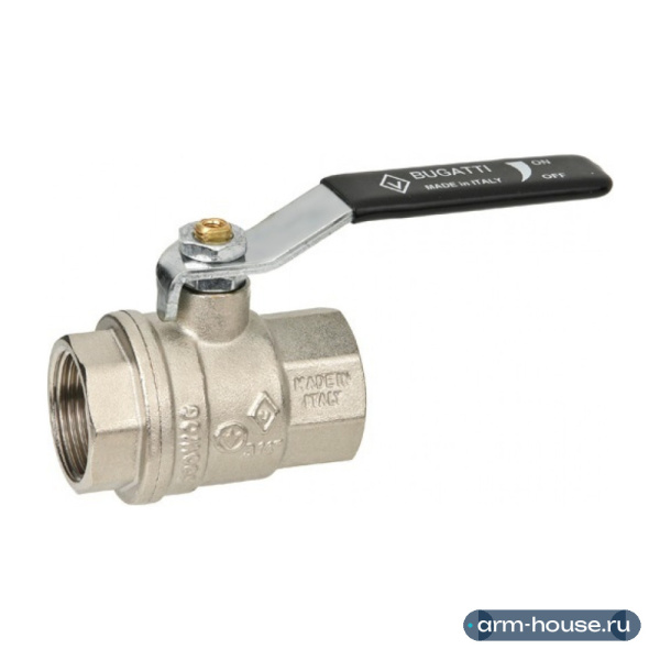 Кран шаровый Bugatti Oregon 301 1/2” ВР/ВР полнопроходной ручка-плоский рычаг