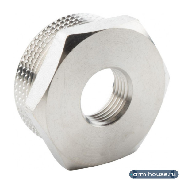 Футорка 1 1/2" х 1/2" НР-ВР, никелированная Alato