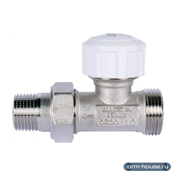Клапан прямой Stout 1/2" х 3/4" ЕК евроконус для радиатора