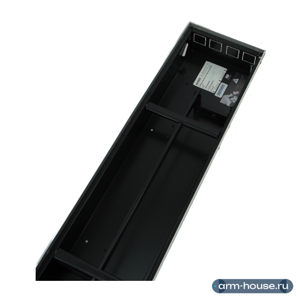 Короб Varmann Q EM 250.110.2750 OR + U, 250х110х2750 мм, без решетки, U-бортик, цвет натуральный алюминий