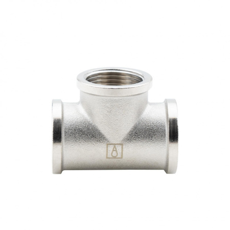 Тройник 3/4" ВР-ВР-ВР, никелированный Alato