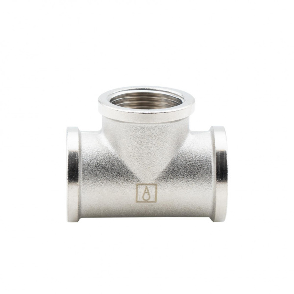 Тройник 3/4" ВР-ВР-ВР, никелированный Alato