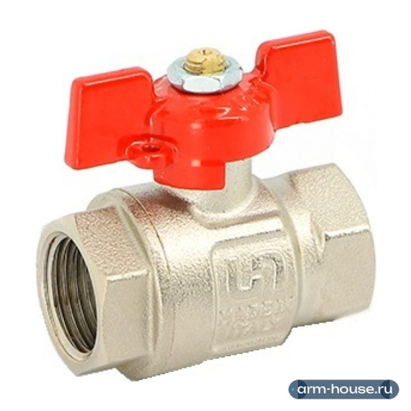 Кран шаровой Uni-Fitt Etalon 1 1/4" ВР/ВР полнопроходной, ручка-бабочка 110T5000