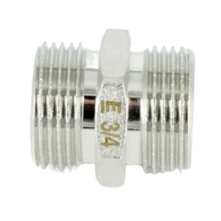 Ниппель равнопроходной НН ELSEN, 3/4", TIN латунь