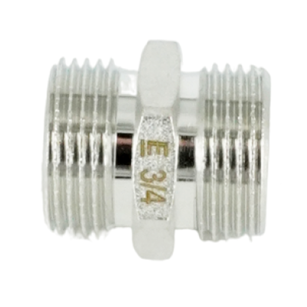 Ниппель равнопроходной НН ELSEN, 3/4", TIN латунь