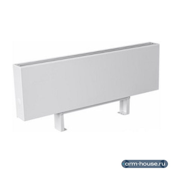 Конвектор настенный KZTO Элегант плюс 130х500х1000 мм, нижнее подключение слева, 3ТО, со встроенным термоклапаном, с кронштейнами