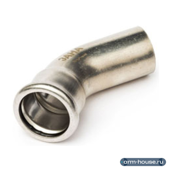 Отвод 45° SANHA NiroPress, 22 мм, AISI 304L, ВПр-НПр
