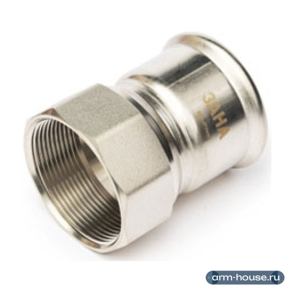 Муфта переходная SANHA NiroPress, 22 x 3/4" (ВР), AISI 304L, ВПр-ВР
