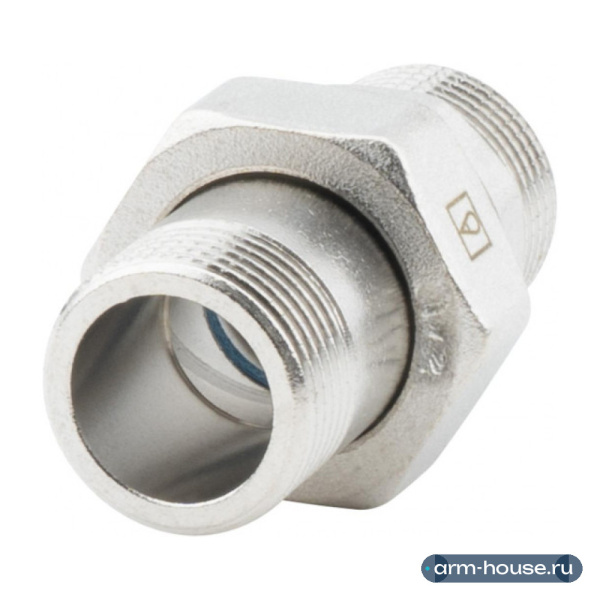 Американка прямая 1/2"НР-НР, никелированная Alato