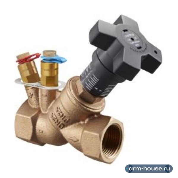 Вентиль регулирующий Oventrop Hydrocontrol MTR, DN 15 HF - 1/2" ВВ, с измерительной диафрагмой, PN 25, бронза