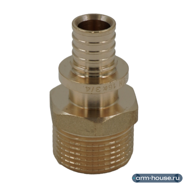 Переходник с наружной резьбой ELSEN Monolit, 16х3/4", латунь