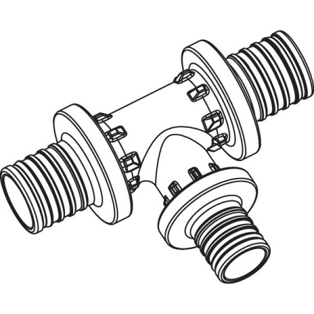 Тройник REHAU RAUTITAN PX, 40-20-40, PPSU