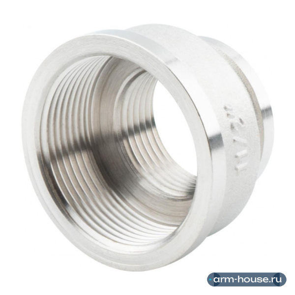 Муфта переходная 1 1/2" х 1" , ВР-ВР, никелированная Alato