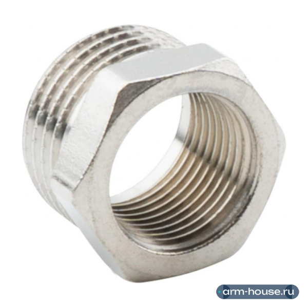 Футорка 1/2" х 3/8" НР-ВР, никелированная Alato, арт. 0122-1510