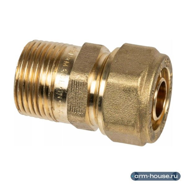 Штуцер зажимной Usystems с наружной резбой 20x2,8-3/4"НР