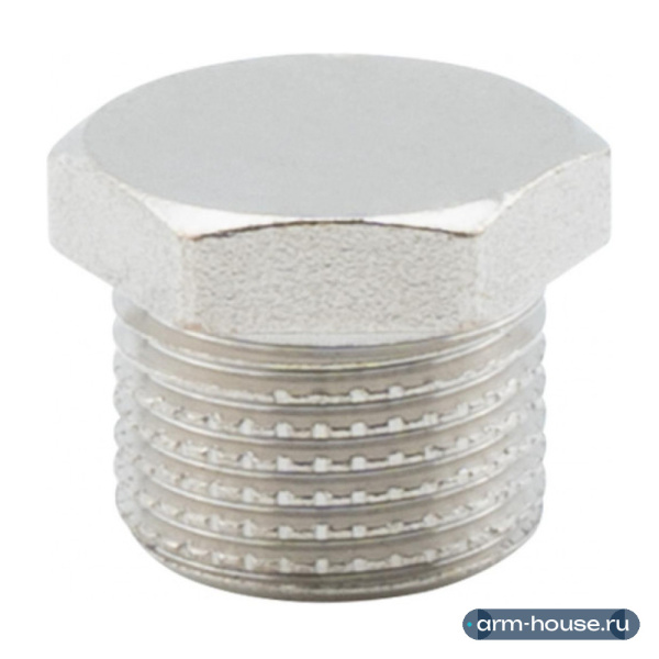 Заглушка 3/8" НР, никелированная Alato