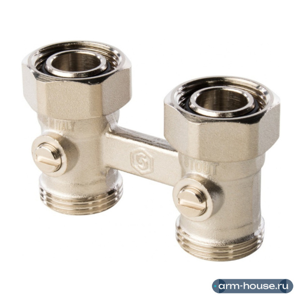 Узел прямой Stout 3/4" х 3/4" | Для радиаторов