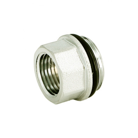 Переходник Uni-Fitt 1"x1/2" НР/ВР с прокладкой O-ring никелированный 634N4201