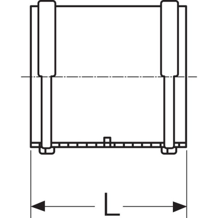 Муфта Rehau RAUPIANO, DN 160, PP (полипропилен), двухраструбная