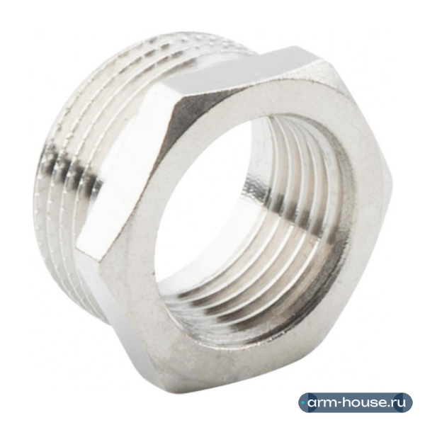 Футорка 1/2" х 3/8" НР-ВР, никелированная Alato, арт. 0122-2015