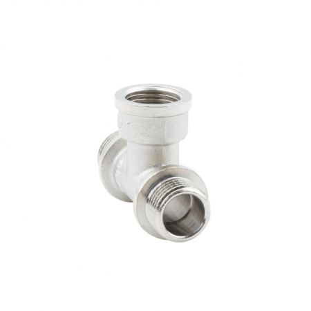 Тройник 1/2" НР-ВР-НР, никелированный Alato