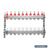 Коллектор Alato 1" x 3/4" x 10-вых для тёплого пола (нерж. сталь) 0301-0010