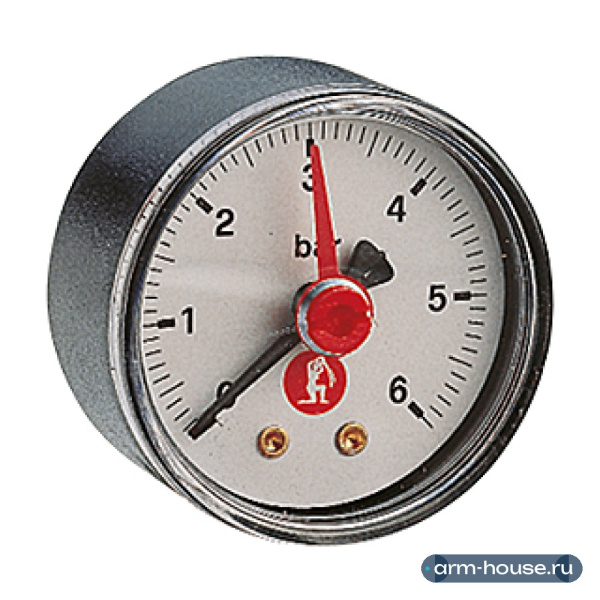Манометр, Giacomini, R225, 1/4", PN, бар-0-6, осевой