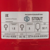 Расширительный бак STOUT 50 л (для отопления, красный)