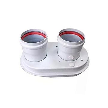 Адаптор Protherm дымохода двухканальный 80-80, алюминий крашеный