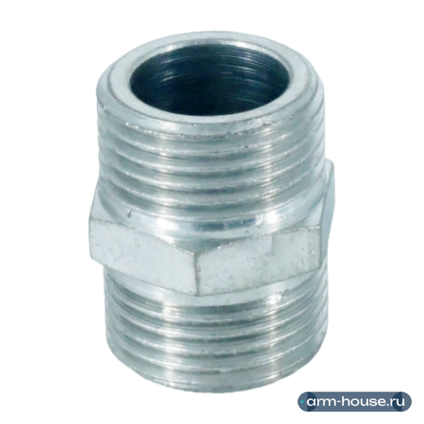 Ниппель равнопроходной НН ELSEN, 3/8", TIN латунь