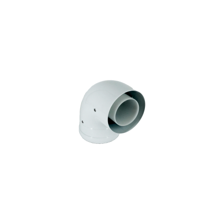 Колено Мега Опт 90 градусов, диаметр 80/125mm Condensing
