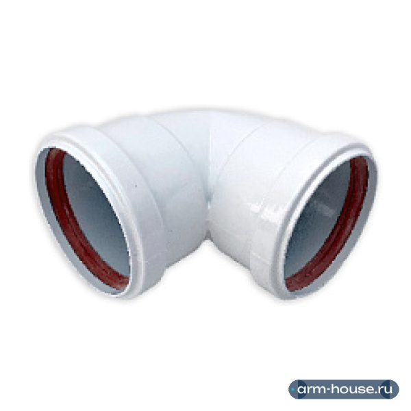 Колено Мега Опт алюминиевое утепленное 90 гр. диаметр 80 mm (мапа/мама)