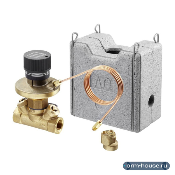 Регулятор перепада давления Oventrop Hycocon DP, Ду 20 - 3/4", 250-600 мбар, PN 16, латунь